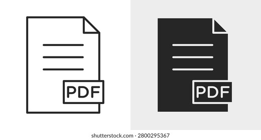 PDF File Icon represents portable documents, file sharing, and digital records.