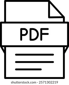 Pdf File Icon Symbol Art Sign