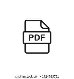 Symbol für PDF-Datei, Vektorsymbol