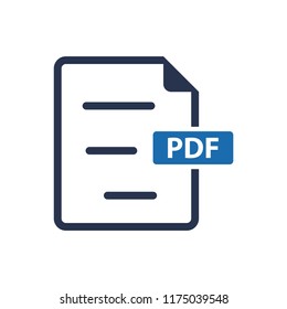 PDF File Icon, Pdf Vector Icon