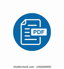 PDF File icon vector