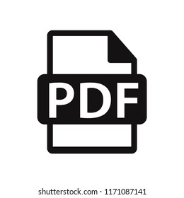 PDF File Icon Vector Illustration