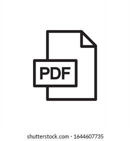 PDF File icon vector illustration