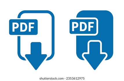 Pdf file icon, vector illustration.