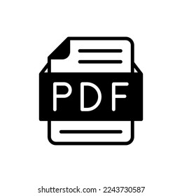 PDF File Symbol in Vektorgrafik. Logotyp