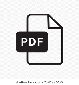 PDF file semply icon vector