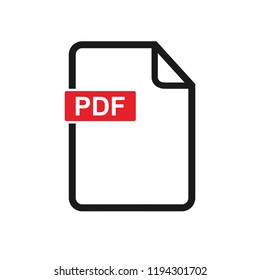 PDF File vector icon