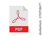PDF format file vector icon