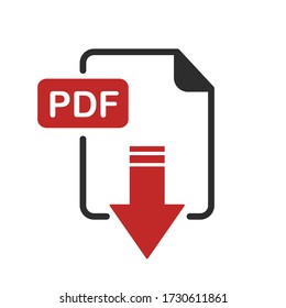 PDF Format File Vector Icon