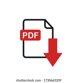 Download Pdf File Icon Vector Illustration Stock Vector Royalty Free