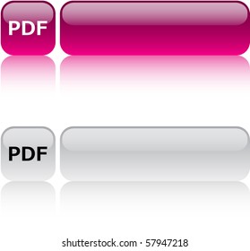 PDF glossy square web buttons.