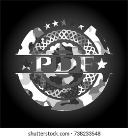 PDF grey camo emblem