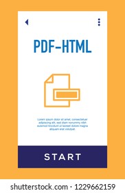 PDF - HTML Icon 