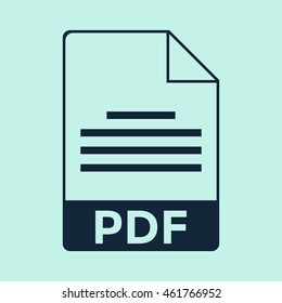 Pdf Icon Stock Vector (Royalty Free) 461766952 | Shutterstock