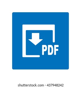 PDF Icon, flat design style