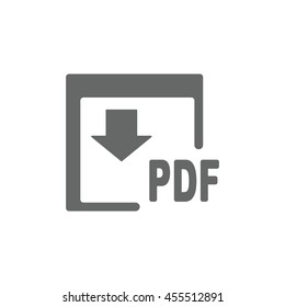 PDF Icon, flat design style