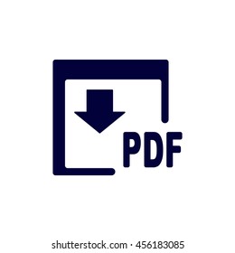 PDF Icon, flat design style