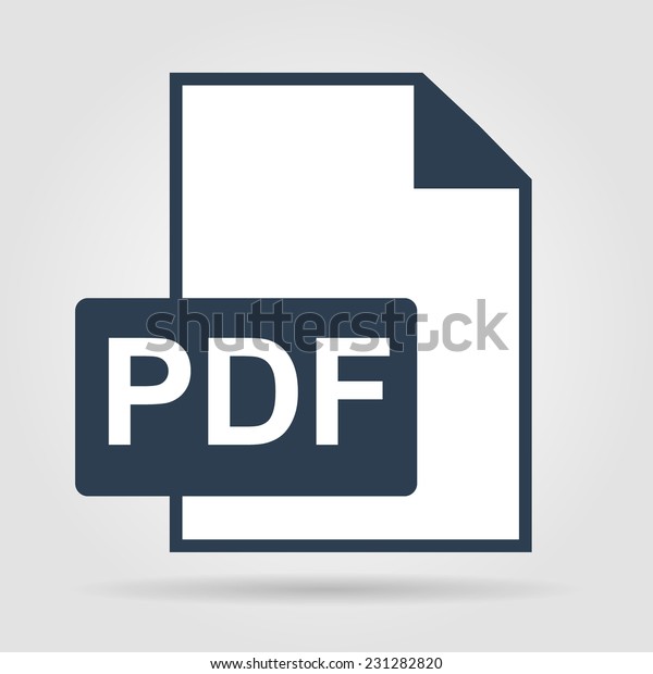 Pdf Icon Flat Vector Illustrator Eps Stock Vector Royalty Free 231