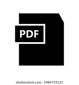 PDF icon illustrated in vector