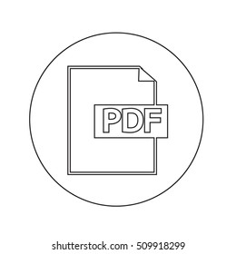 PDF icon illustration design