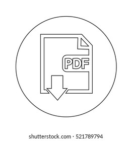 PDF icon illustration design