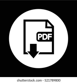 PDF icon illustration design