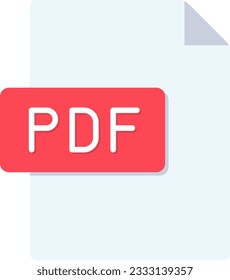 Pdf Icon image. Suitable for mobile application.