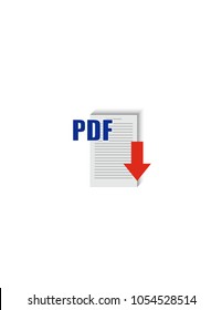 PDF icon isolated
