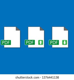 PDF icon isolated on background
