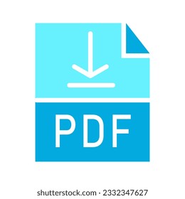 PDF icon isolated on background