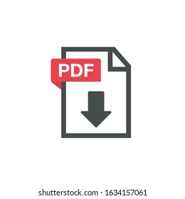 PDF Icon paper file. File Icons. Document icon set