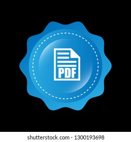 PDF icon and red glossy icon