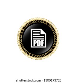 PDF icon and red glossy icon