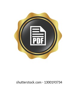PDF icon and red glossy icon