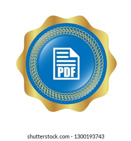 PDF icon and red glossy icon