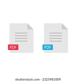 PDF Icon Set Vector Design.