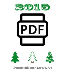 pdf icon stock vector illustration flat design