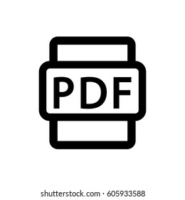 pdf icon stock vector illustration flat design