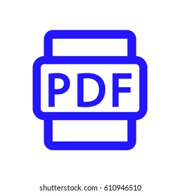pdf icon stock vector illustration flat design