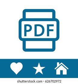 pdf icon stock vector illustration flat design