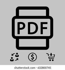 pdf icon stock vector illustration flat design