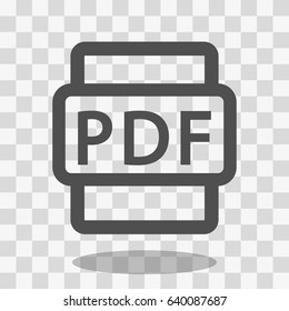 pdf icon stock vector illustration flat design