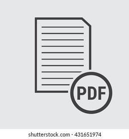 Pdf Icon Vector