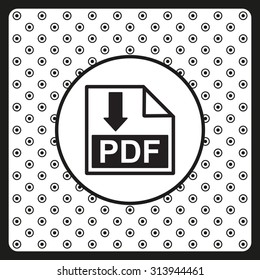 PDF  icon. vector design