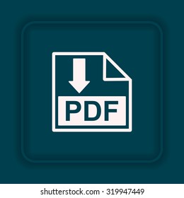 PDF  icon. vector design