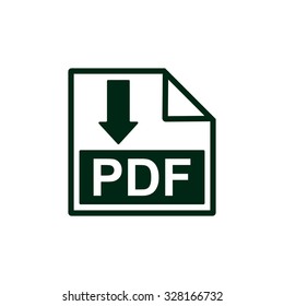 PDF  icon. vector design