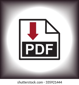 PDF  icon. vector design