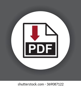 PDF  icon. vector design