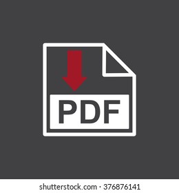 PDF  icon. vector design