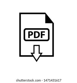 PDF Icon Vector Design Symbol Illustration